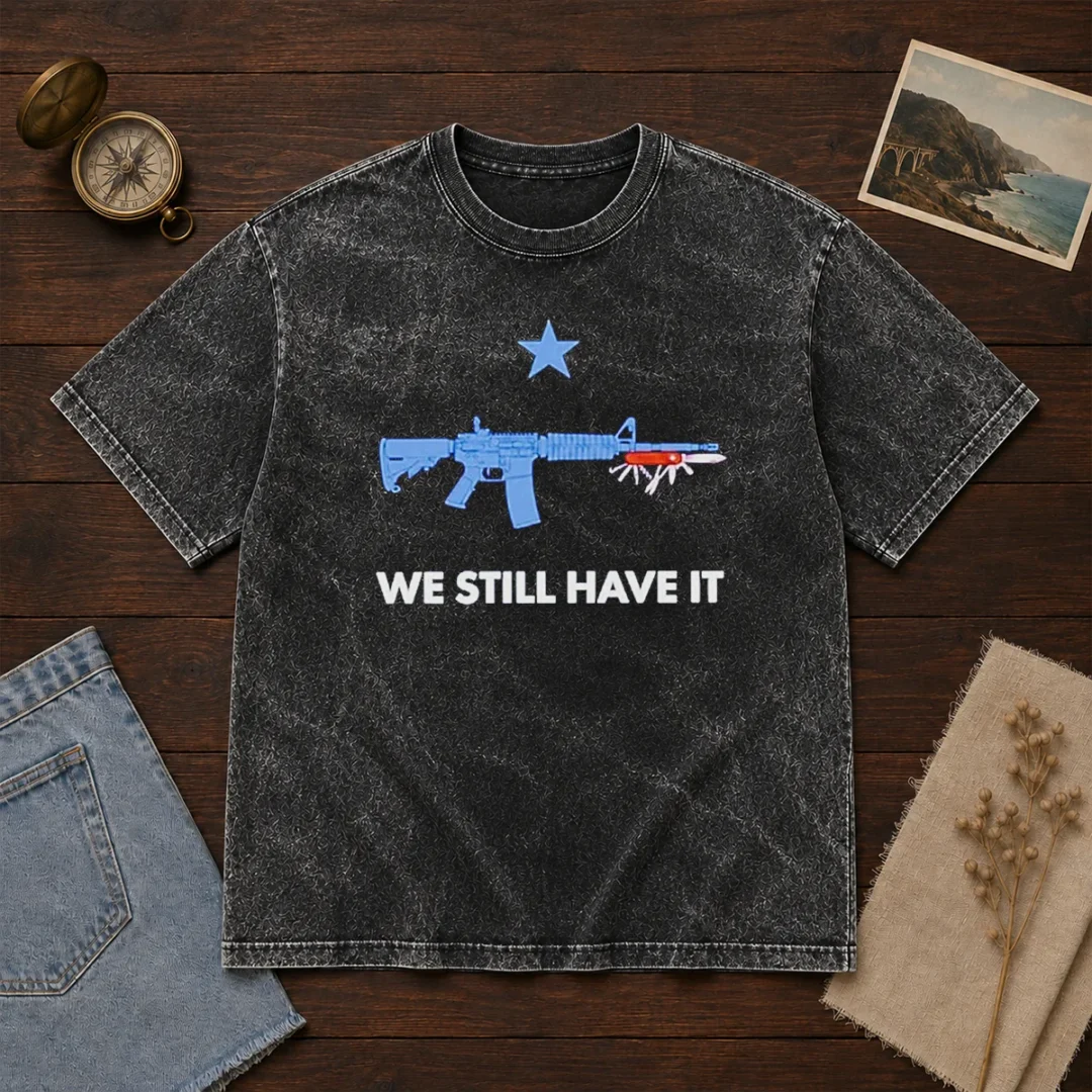 official-swiss-army-knife-we-still-have-it-washed-t-shirt-1 Official Swiss Army Knife We Still Have It Washed T Shirt in soft cotton fabric, featuring vintage washed look and classic fit