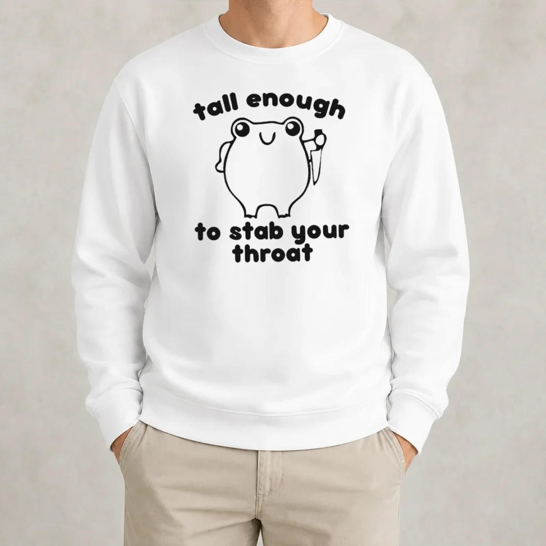 official-tall-enough-to-stab-your-throat-frog-sweater Official Tall Enough To Stab Your Throat Frog Sweater