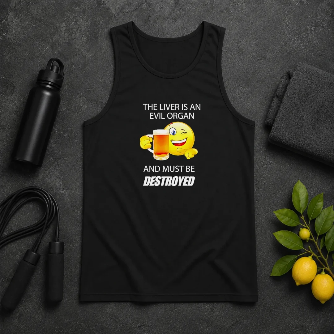 Official The Liver Is An Evil Organ And Must Be Destroyed Tank Top Official The Liver Is An Evil Organ And Must Be Destroyed Tank Top