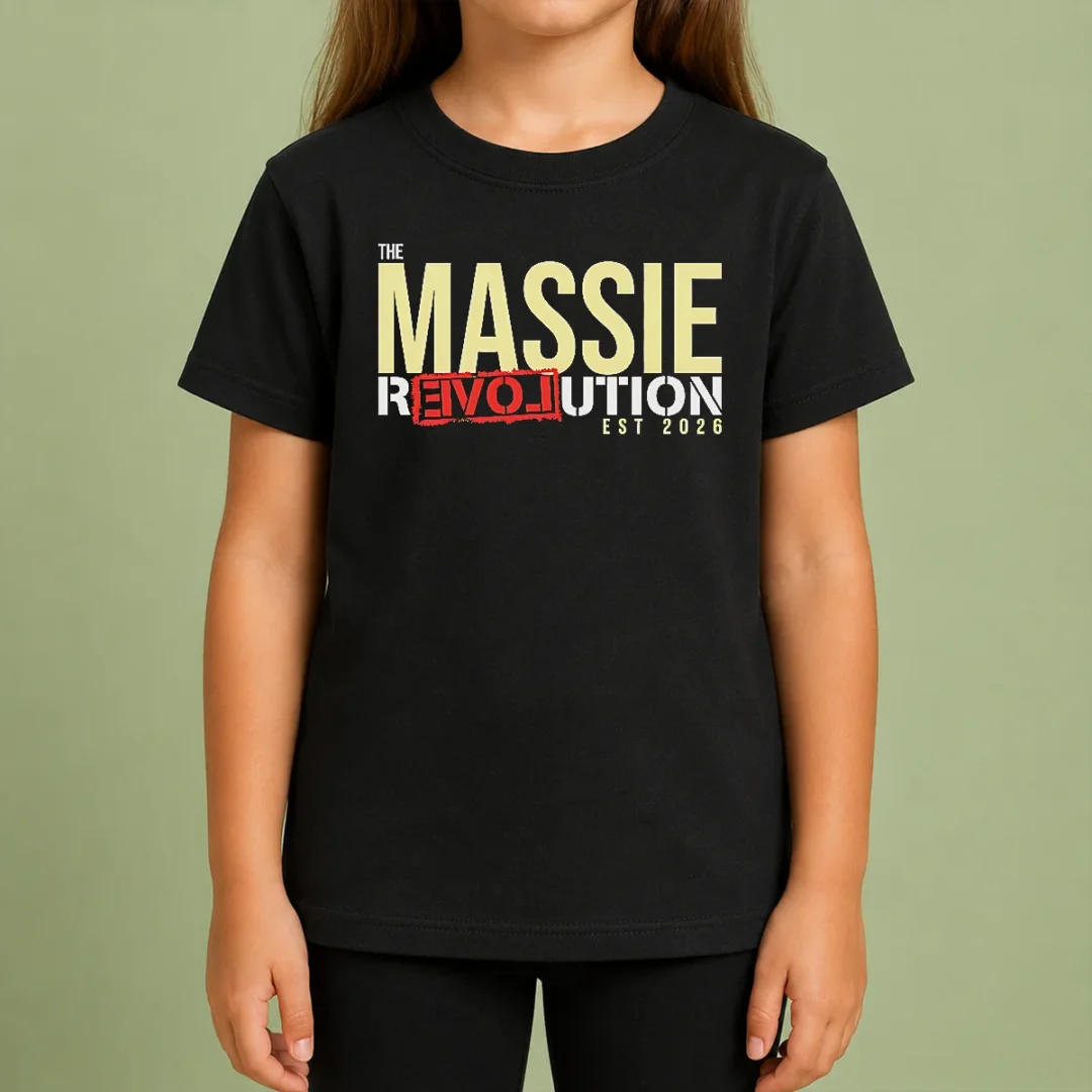 Official The Massie Revolution Est 2026 Political Movement Kids T Shirt Official The Massie Revolution Est 2026 Political Movement Kids T-Shirt