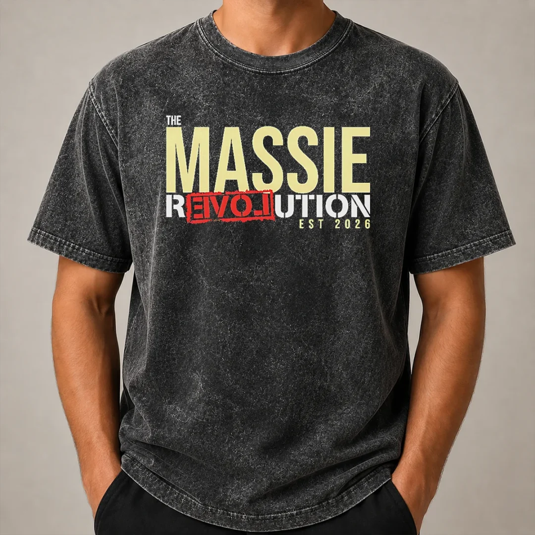 Official The Massie Revolution Est 2026 Political Movement Washed T Shirt Official The Massie Revolution Est 2026 Political Movement Washed T-Shirt
