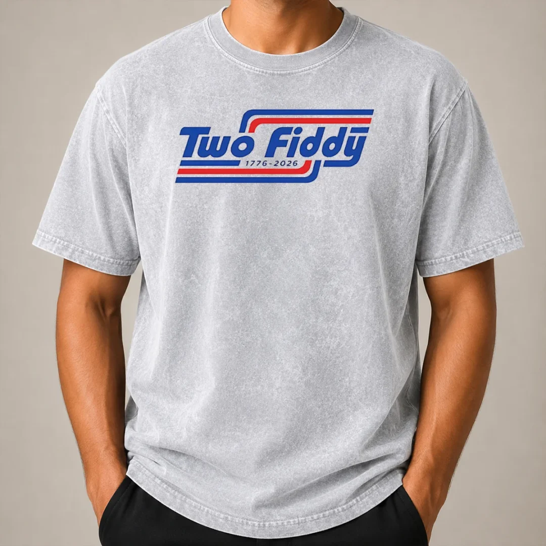 Official Two Fiddy 1776 2026 Patriotic USA Independence Day Washed T Shirt Official Two Fiddy 1776 2026 Patriotic USA Independence Day Washed T-Shirt