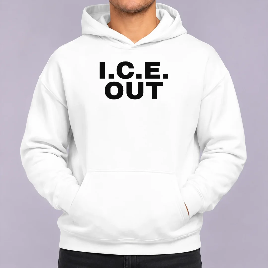 official-wendy-ortiz-ice-out-hoodie Official Wendy Ortiz ICE Out Hoodie in black with front graphic print and kangaroo pocket