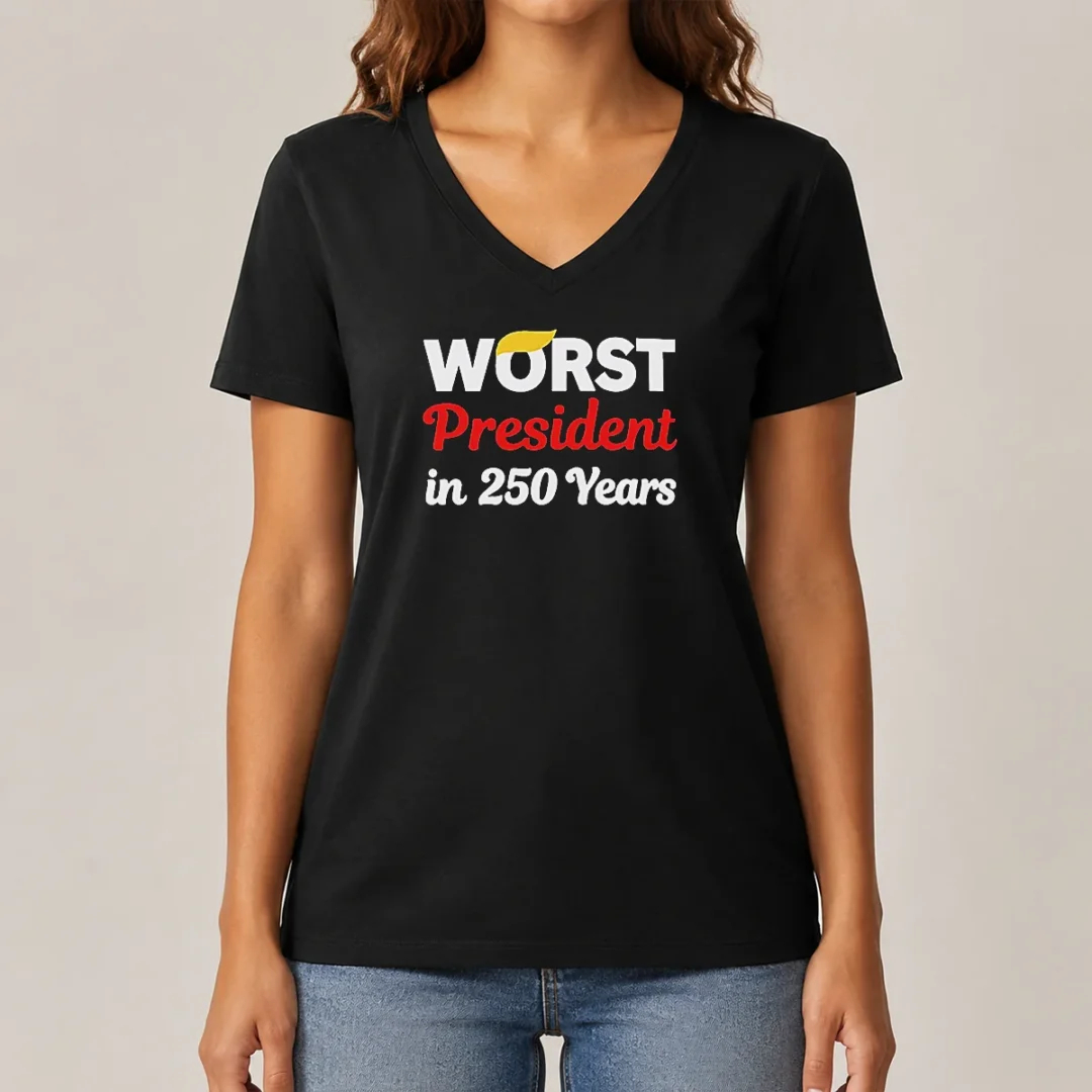 official-worst-president-in-250-years-v-neck-shirt Official Worst President In 250 Years V-Neck Shirt