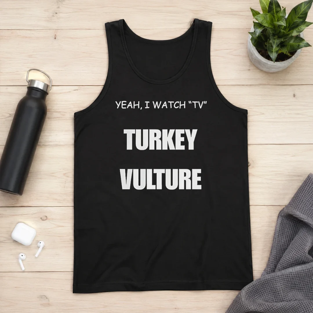official-yeah-i-watch-tv-turkey-vulture-tank-top Official Yeah I Watch TV Turkey Vulture Tank Top