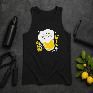 Nice Beer Drinking Squad Beer Character Kawaii Tank Top