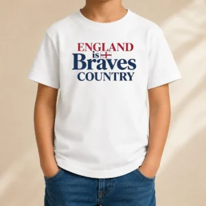 Hot Official England Is Braves Country Kids T-Shirt
