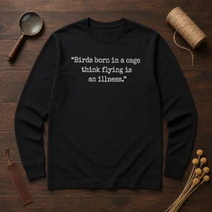 Awesome Birds Bron In Cage Long Sleeve Shirt