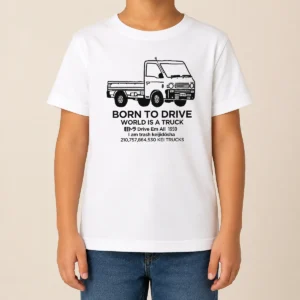 Funny World Is A Truck Kids T-Shirt