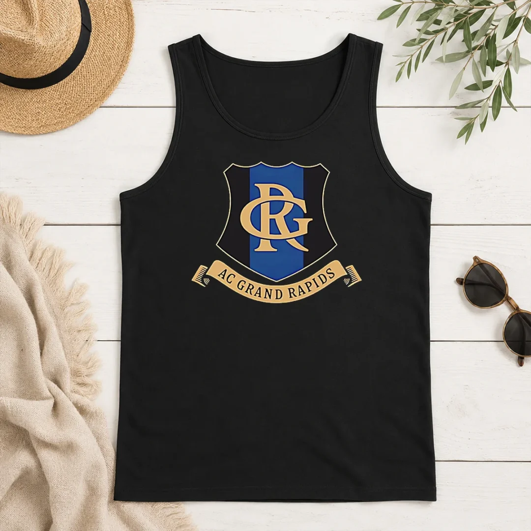 Original AC Grand Rapids Logo Applique Tank Top Original AC Grand Rapids Logo Applique Tank Top