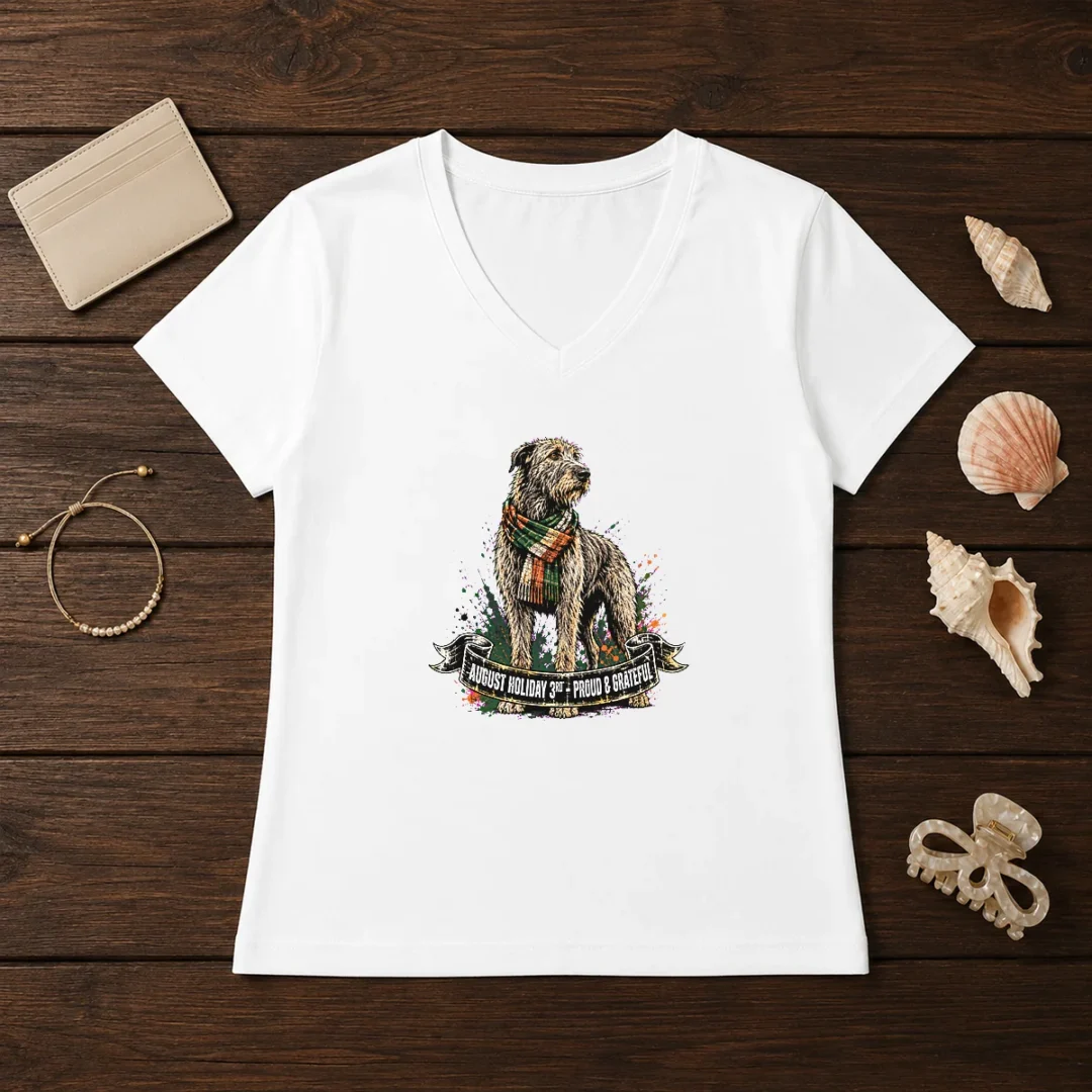 original-august-holiday-ireland-family-gift-streetwear-v-neck-shirt Original August Holiday Ireland Family Gift Streetwear V-Neck Shirt