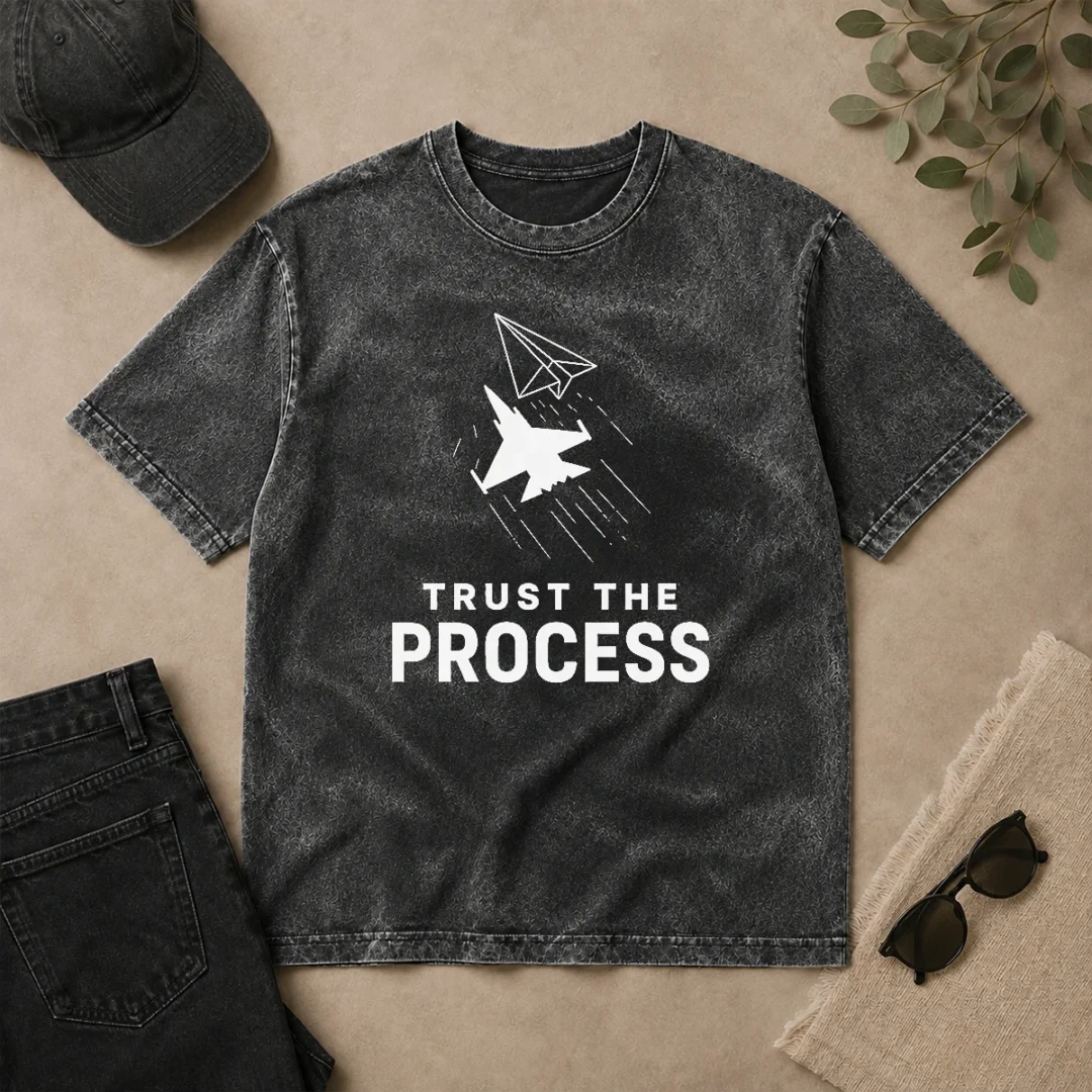 Original Awesome Trust The Process Washed T Shirt Original Awesome Trust The Process Washed T-Shirt
