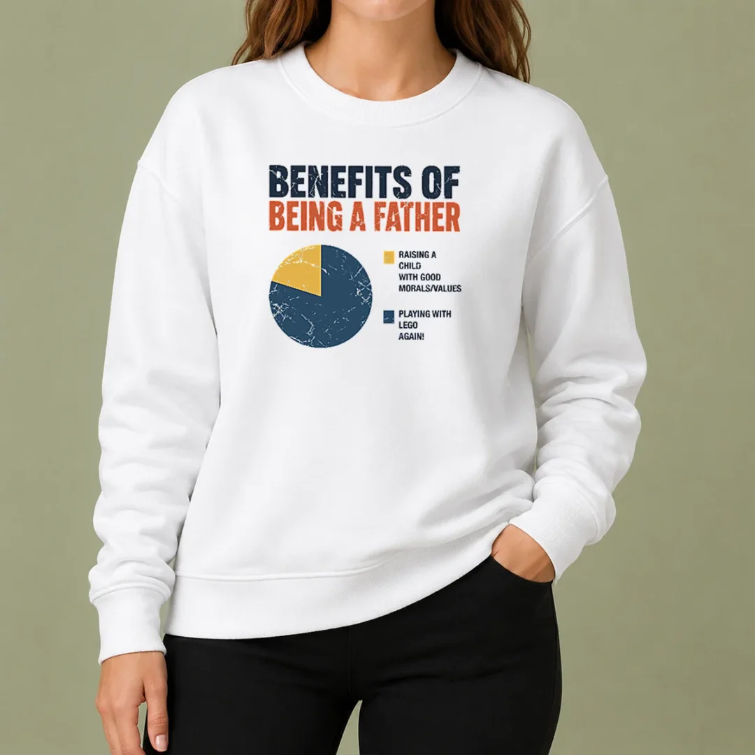 original-benefits-of-being-a-father-sweater Original Benefits Of Being A Father Sweater in cozy knit fabric with crew neck and long sleeves