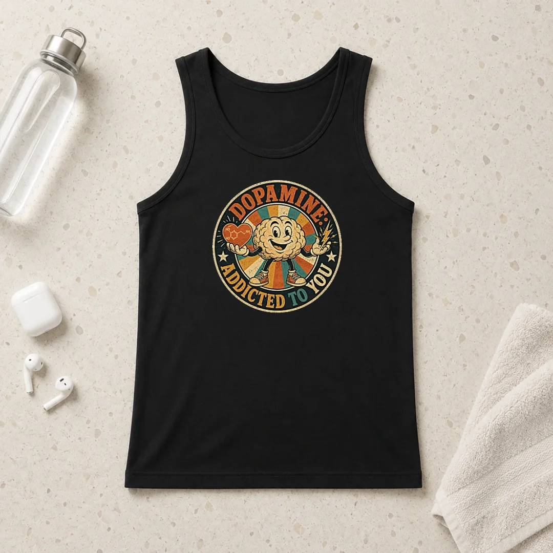 original-dopamine-addicted-to-you-vintage-badge-tank-top Original Dopamine Addicted To You Vintage Badge Tank Top