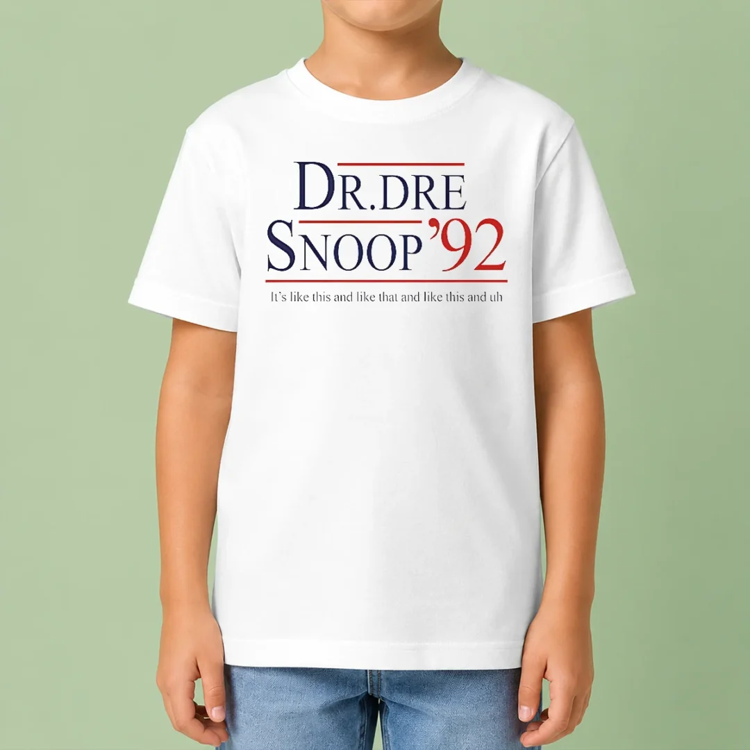 original-dr-dre-and-snoop-dogg-92-it-s-like-this-and-like-that-kids-t-shirt Original Dr Dre And Snoop Dogg '92 It'S Like This And Like That Kids T-Shirt