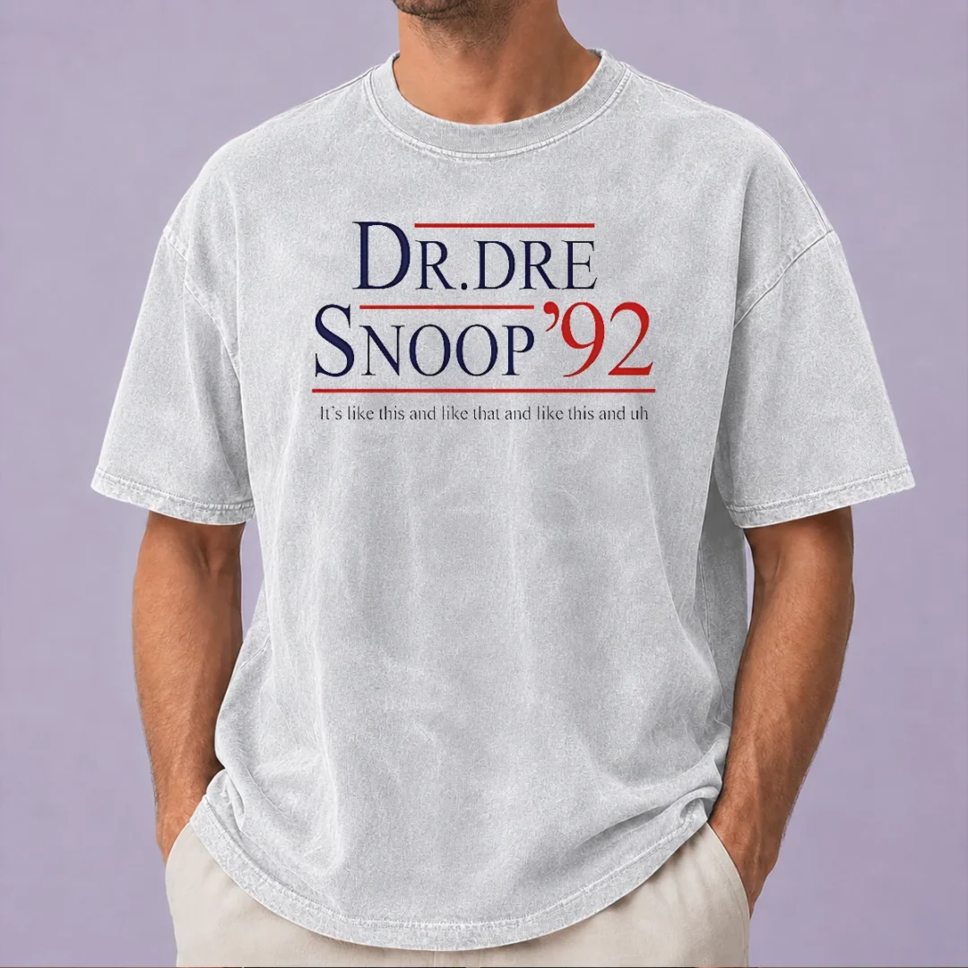 original-dr-dre-and-snoop-dogg-92-it-s-like-this-and-like-that-washed-t-shirt Original Dr Dre And Snoop Dogg '92 It'S Like This And Like That Washed T-Shirt