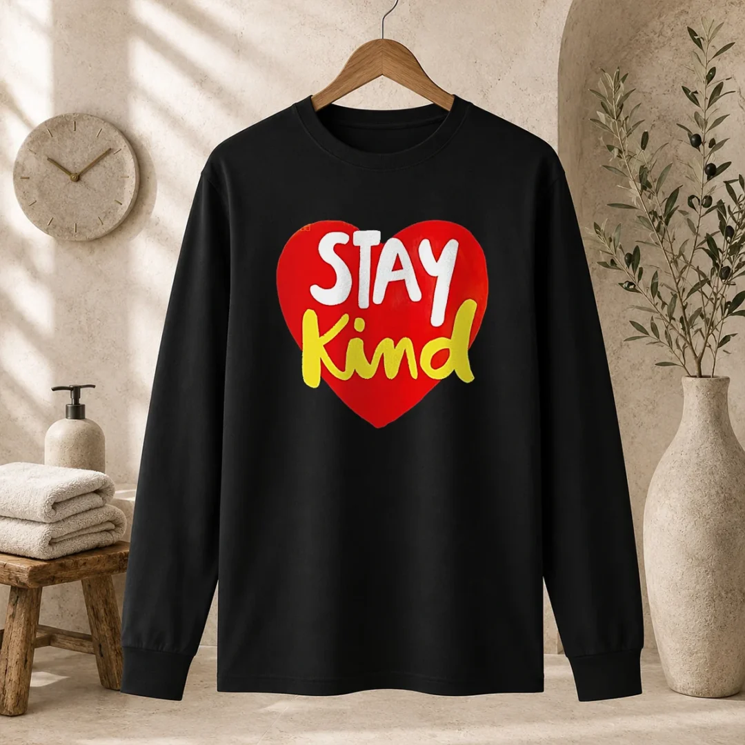 original-funny-stay-kind-heart-long-sleeve-shirt Original Funny Stay Kind Heart Long Sleeve Shirt