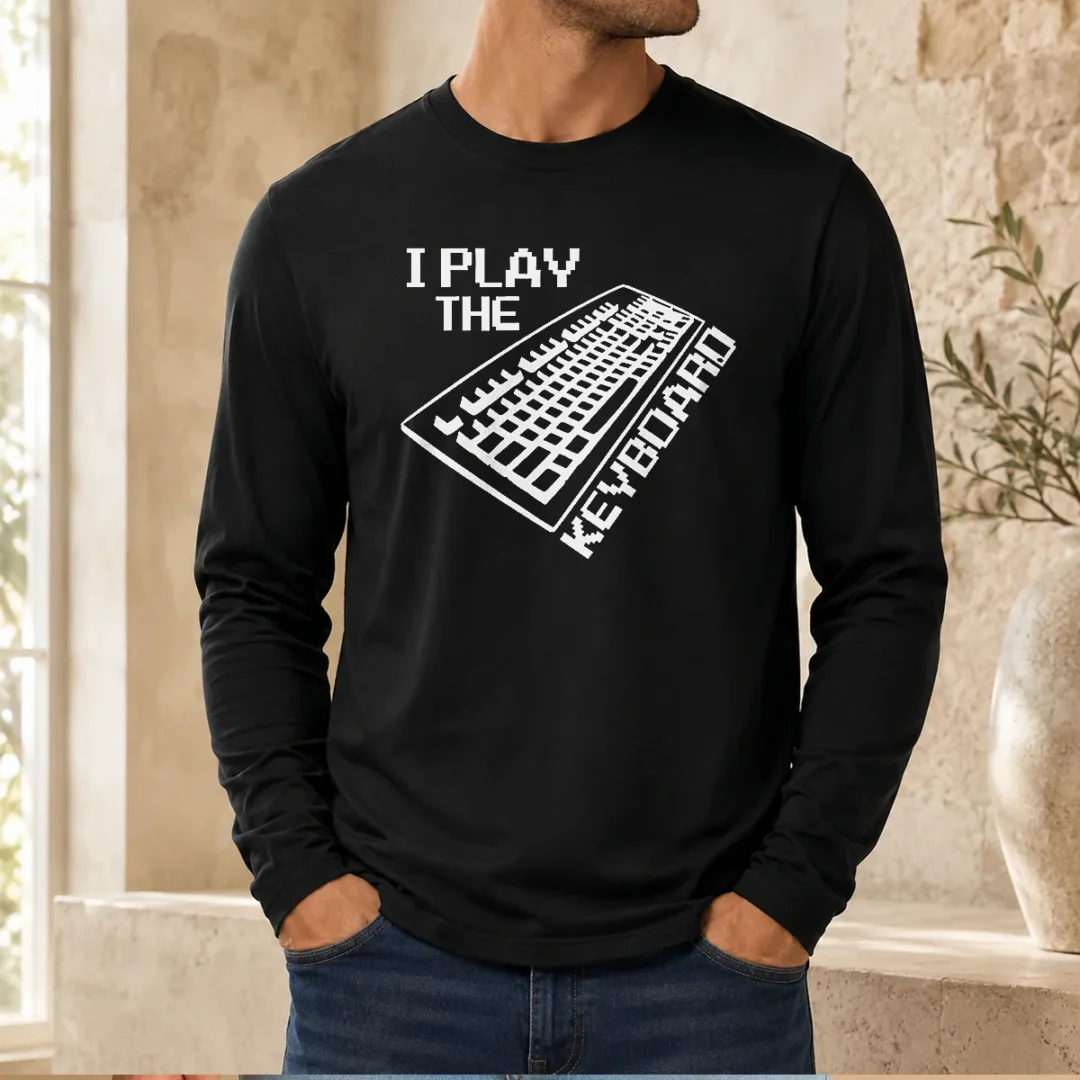 original-i-play-the-keyboard-pixel-art-gamer-computer-long-sleeve-shirt Original I Play The Keyboard Pixel Art Gamer Computer Long Sleeve Shirt