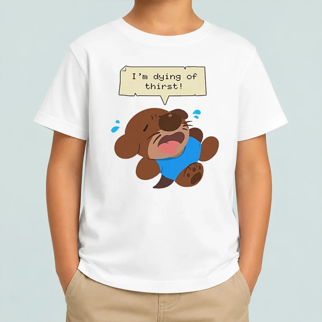 original-im-dying-of-thirst-otter-thirsty-funny-animal-kids-t-shirt Original Im Dying Of Thirst Otter Thirsty Funny Animal Kids T-Shirt