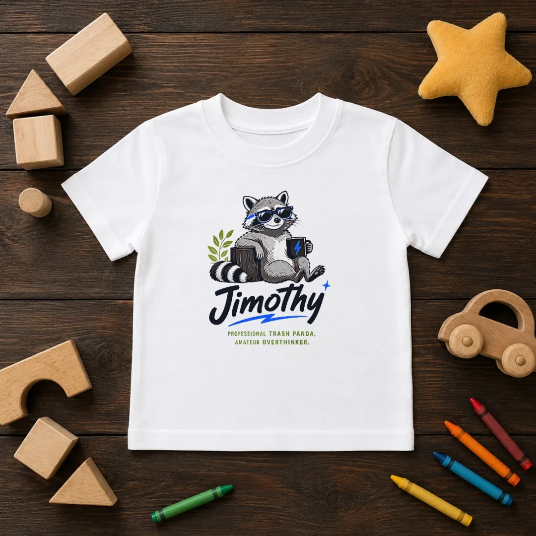 original-jimothy-the-trash-panda-funny-racoon-meme-kids-t-shirt Original Jimothy The Trash Panda Funny Racoon Meme Kids T-Shirt