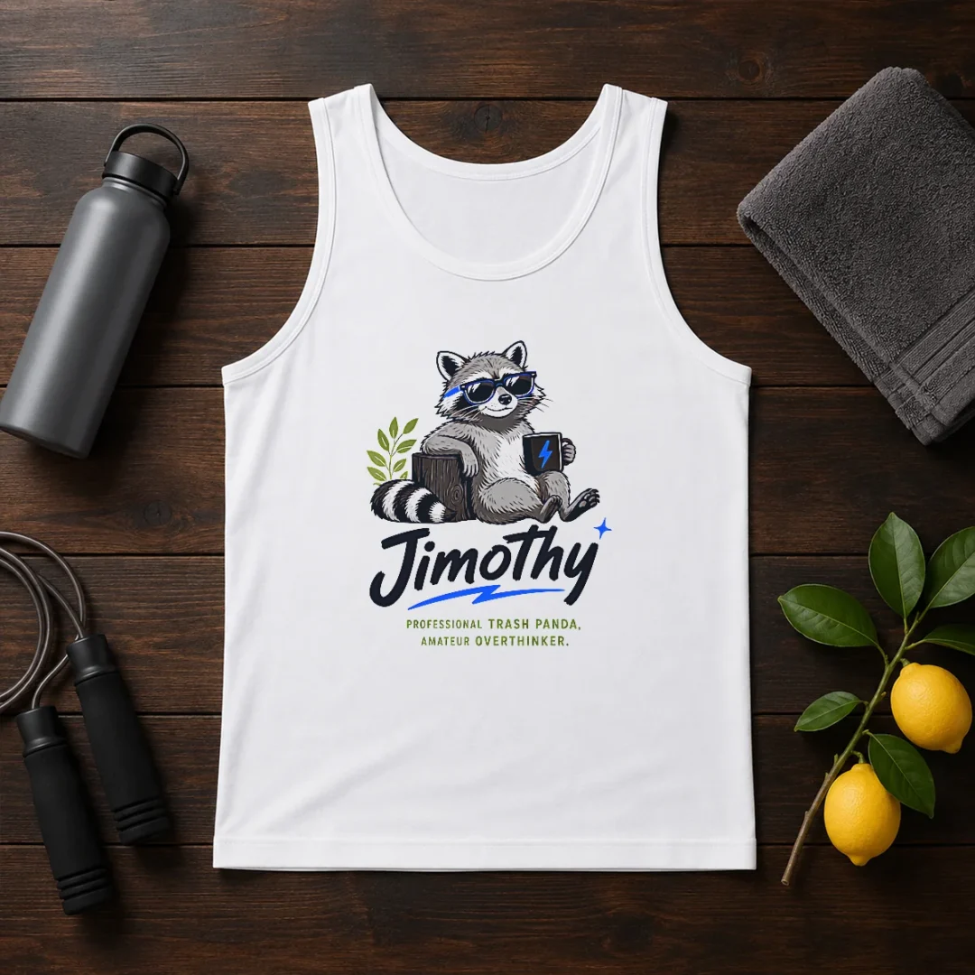 original-jimothy-the-trash-panda-funny-racoon-meme-tank-top Original Jimothy The Trash Panda Funny Racoon Meme Tank Top