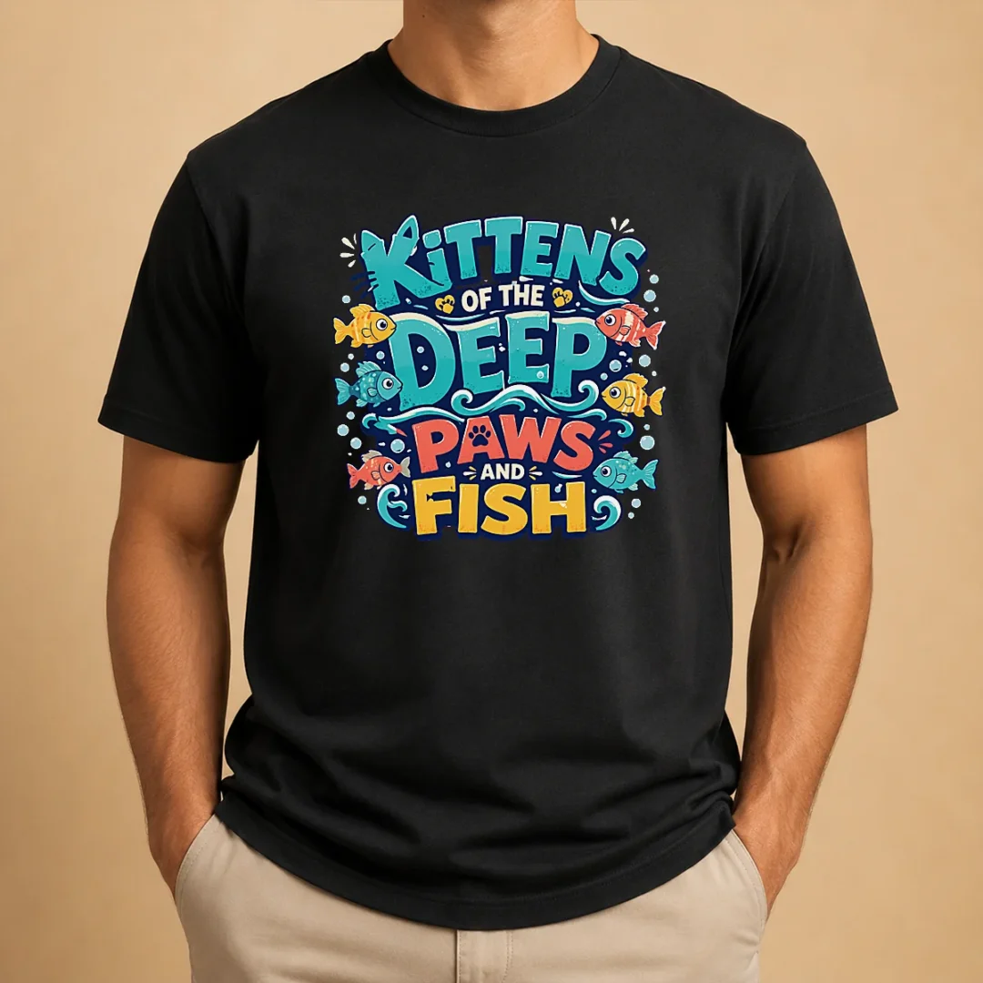 original-kittens-of-the-deep-paws-and-fish-typography-t-shirt-1 Original Kittens Of The Deep Paws And Fish Typography