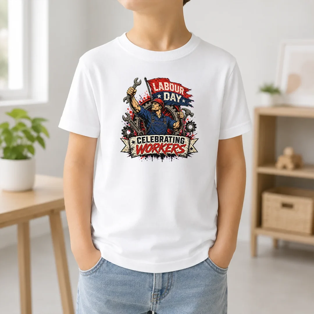 Original Labour Day Celebration Workers Pride Kids T Shirt Original Labour Day Celebration Workers Pride Kids T-Shirt