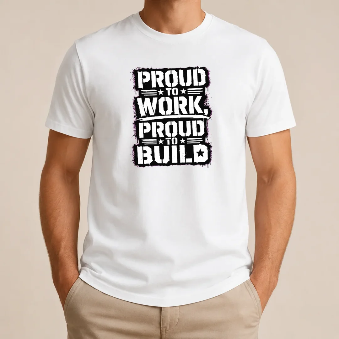 Original Labour Day Proud Worker Stencil Tee For Blue Collar t shirt Original Labour Day Proud Worker Stencil Tee For Blue Collar t shirt in navy blue with stencil style graphic