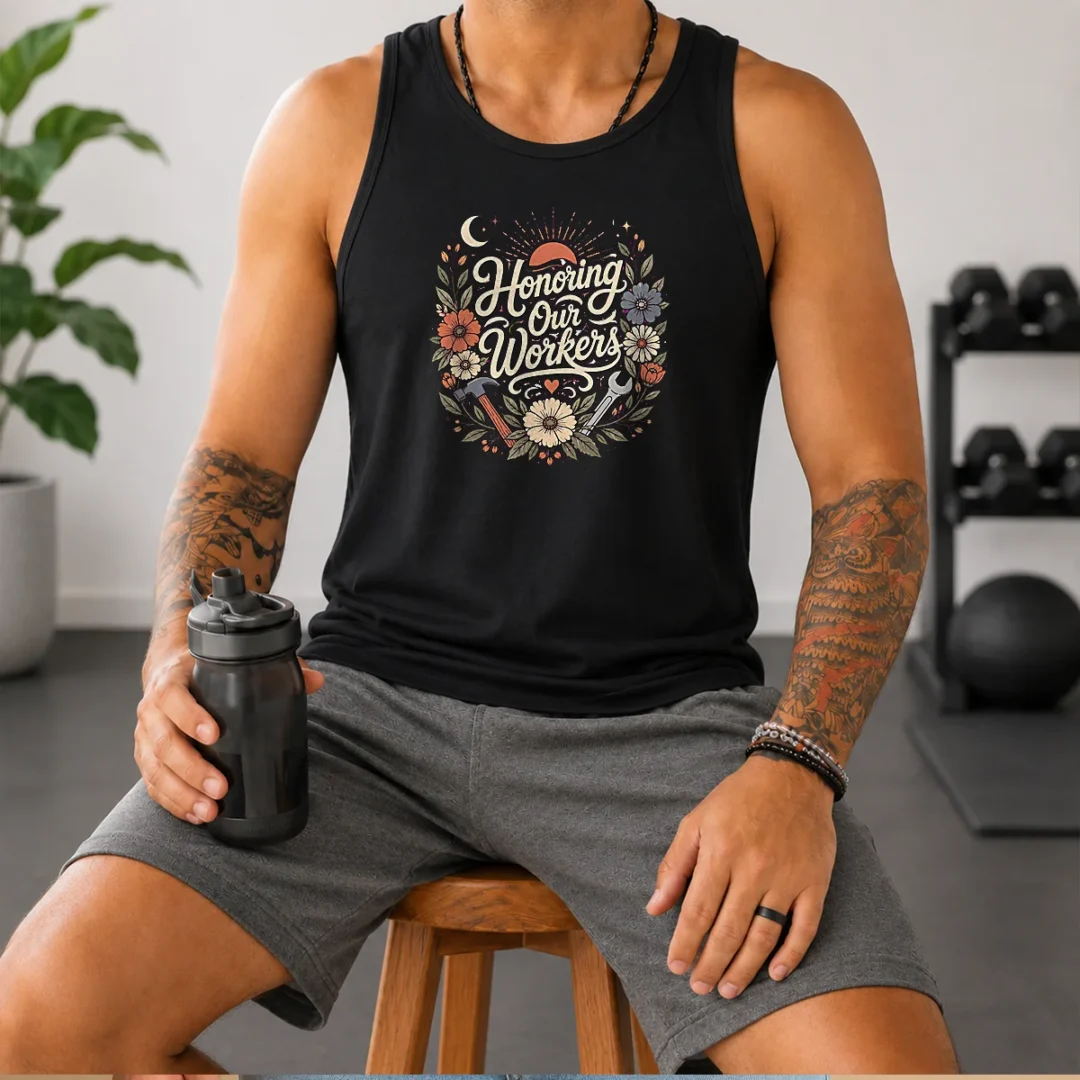 original-labour-day-workers-celebration-boho-line-art-tank-top Original Labour Day Workers Celebration Boho Line Art Tank Top