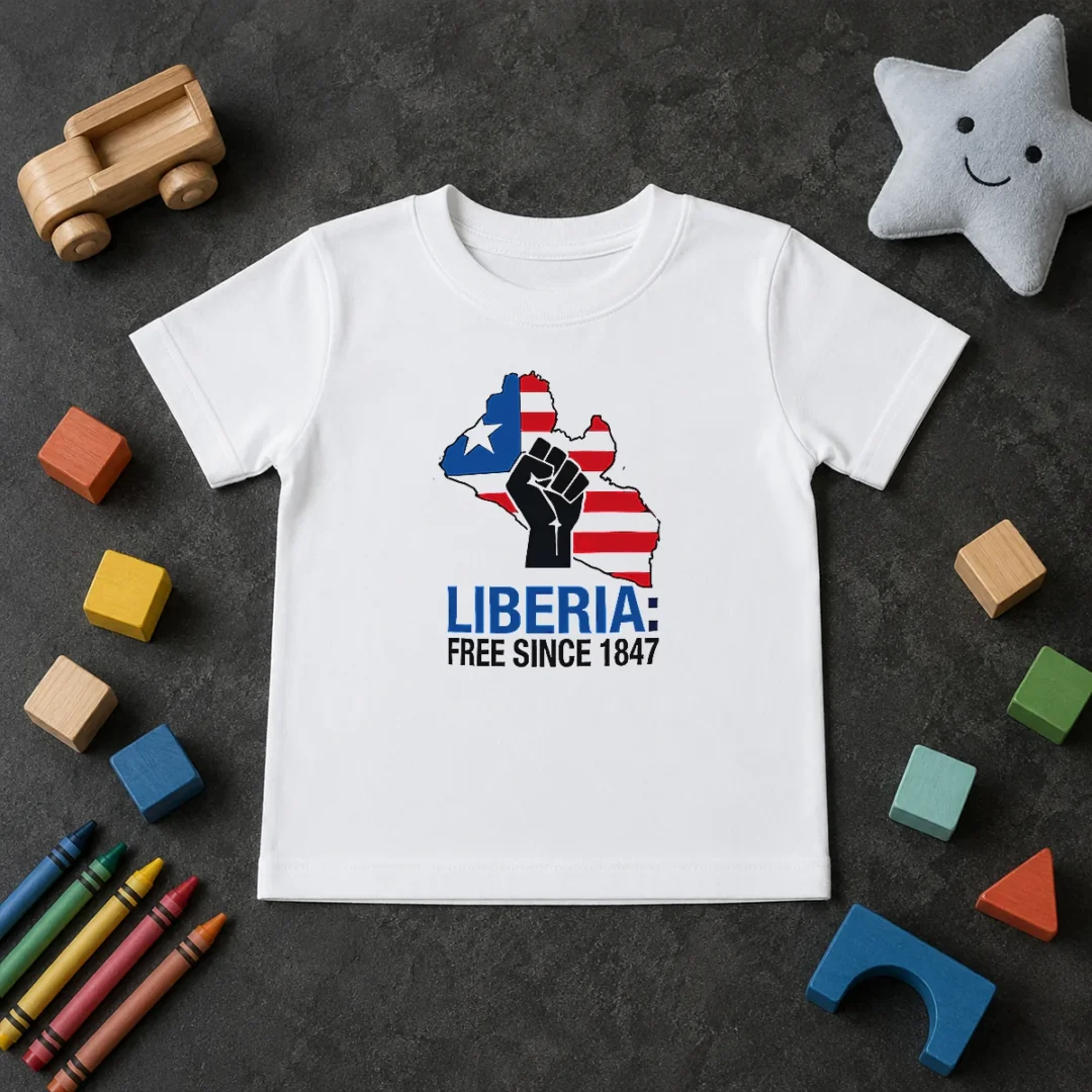 Original Liberia Free Since 1847 Kids T Shirt Original Liberia Free Since 1847 Kids T-Shirt