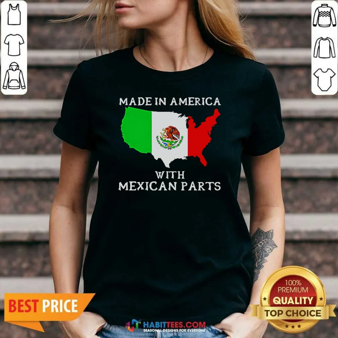original-made-in-america-with-mexican-parts-map-of-united-states-and-mexico-flag-v-neck-shirt-v-neck-optimized Original Made In America With Mexican Parts Map Of United States And Mexico Flag V-Neck Shirt