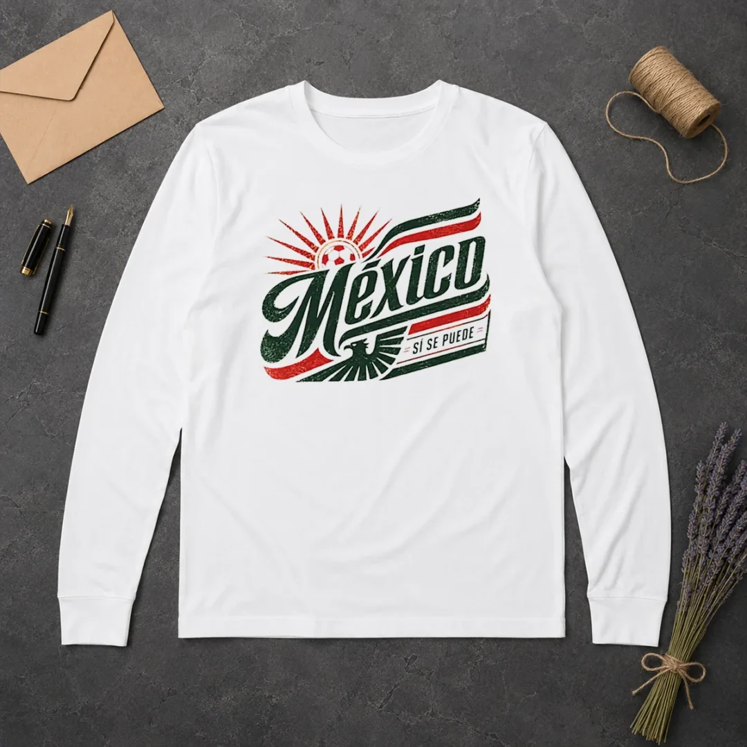 Original Mexico Soccer S Se Puede Vintage Long Sleeve Shirt Original Mexico Soccer S Se Puede Vintage Long Sleeve Shirt