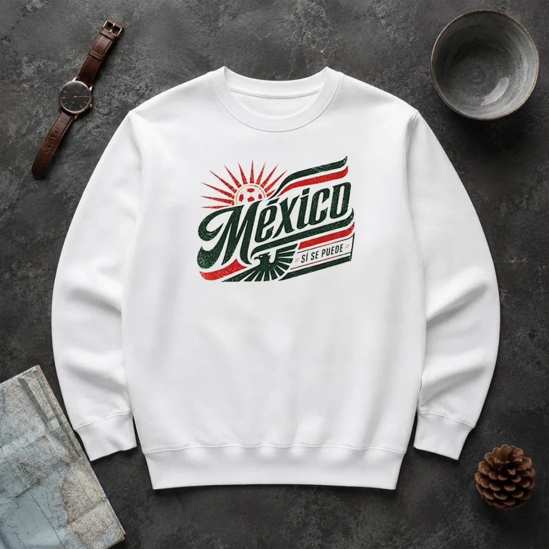 Original Mexico Soccer S Se Puede Vintage Sweater Original Mexico Soccer S Se Puede Vintage Sweater in classic crewneck style with bold graphic print
