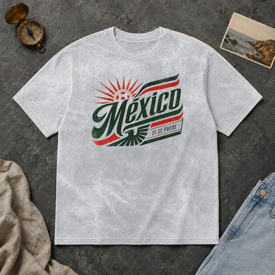 Original Mexico Soccer S Se Puede Vintage Washed T Shirt Original Mexico Soccer S Se Puede Vintage Washed T-Shirt