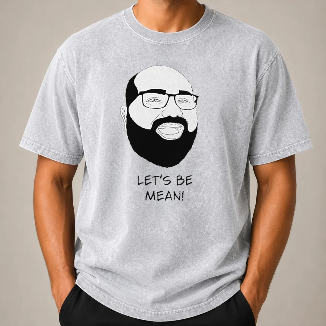 Original Michael Stevens Lets Be Mean Vsauce Youtube Washed T Shirt Original Michael Stevens Lets Be Mean Vsauce Youtube Washed T Shirt in soft cotton fabric, displayed on a flat surface