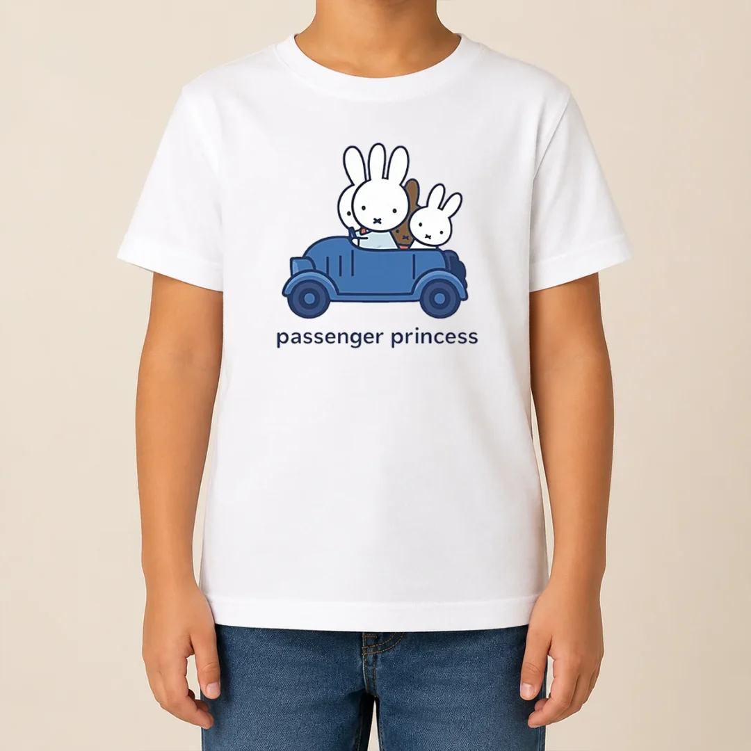 Original Miffy Passenger Princess Bunny Cute Rabbit Kids T Shirt Original Miffy Passenger Princess Bunny Cute Rabbit Kids T-Shirt