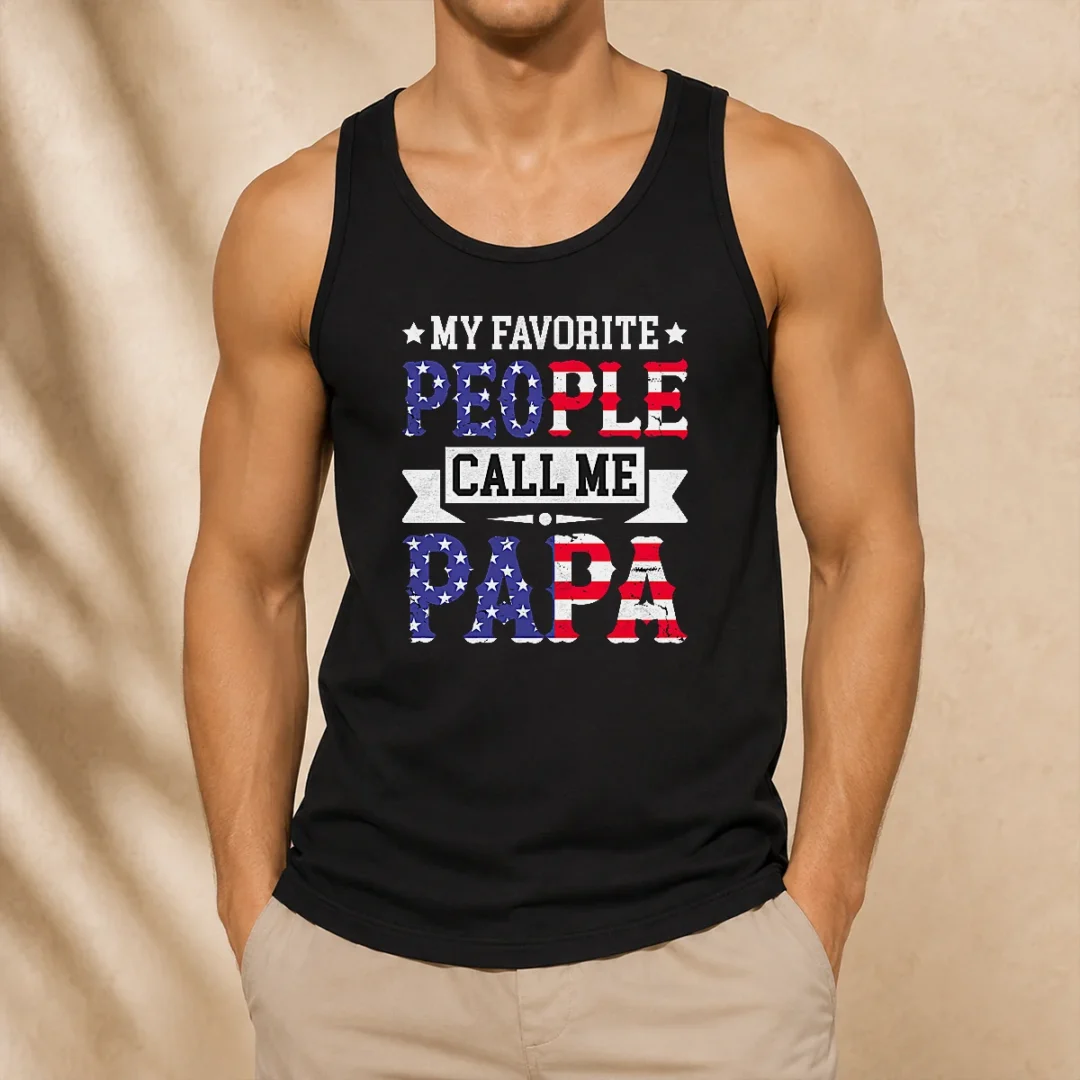 original-my-favorite-people-call-me-papa-tank-top Original My Favorite People Call Me Papa Tank Top