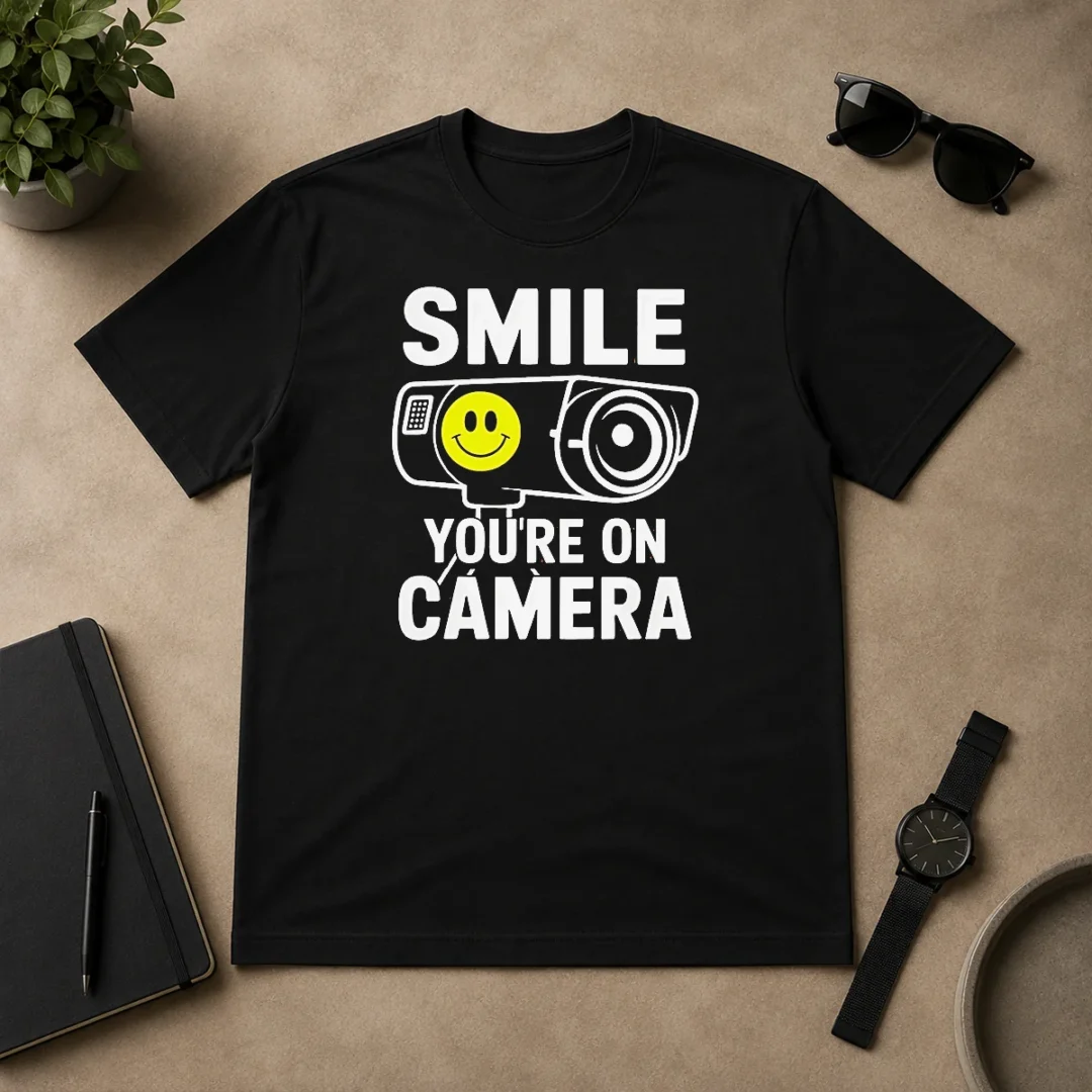 Original Nice Smile You'Re On Camera Security Camera With Smiley Face t shirt Original Nice Smile You'Re On Camera Security Camera With Smiley Face