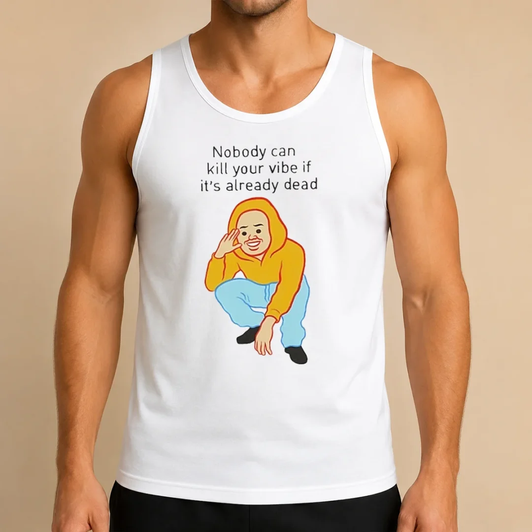original-nobody-can-kill-your-vibe-if-it-s-already-dead-cartoon-man-tank-top Original Nobody Can Kill Your Vibe If It'S Already Dead Cartoon Man Tank Top