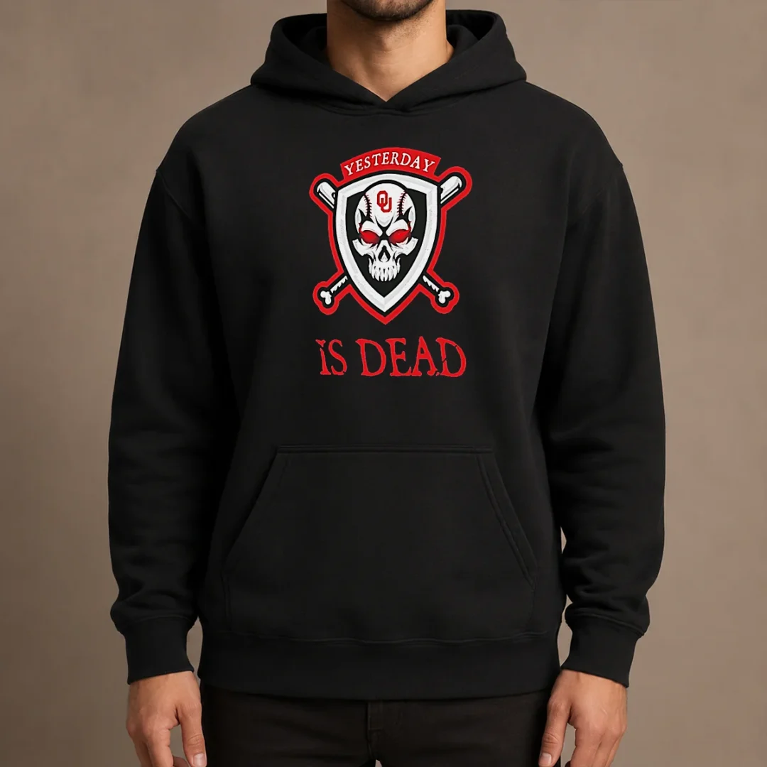 original-officials-yesterday-is-dead-oklahoma-sooners-baseball-skull-hoodie Original Officials Yesterday Is Dead Oklahoma Sooners Baseball Skull Hoodie