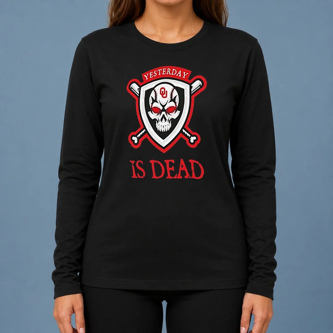 original-officials-yesterday-is-dead-oklahoma-sooners-baseball-skull-long-sleeve-shirt Original Officials Yesterday Is Dead Oklahoma Sooners Baseball Skull Long Sleeve Shirt