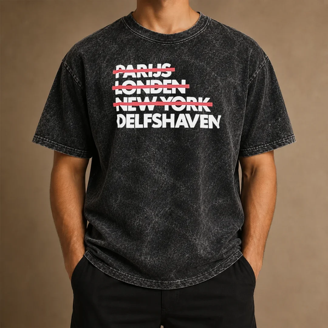 original-parijs-londen-new-york-delfshaven-washed-t-shirt Original Parijs Londen New York Delfshaven washed t shirt with vintage-style print on soft cotton fabric