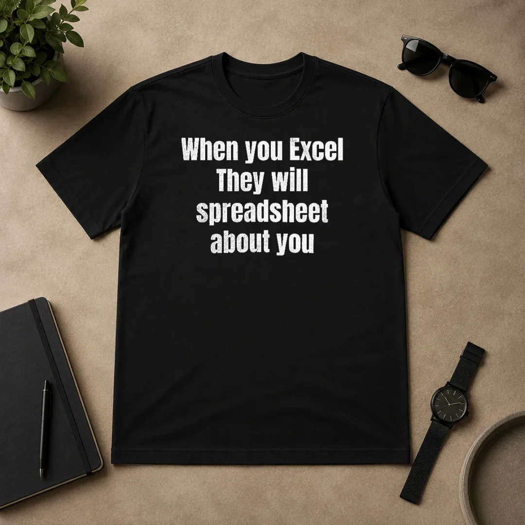 Original Premium When You Excel They Will Spreadsheet About You t shirt Original Premium When You Excel They Will Spreadsheet About You