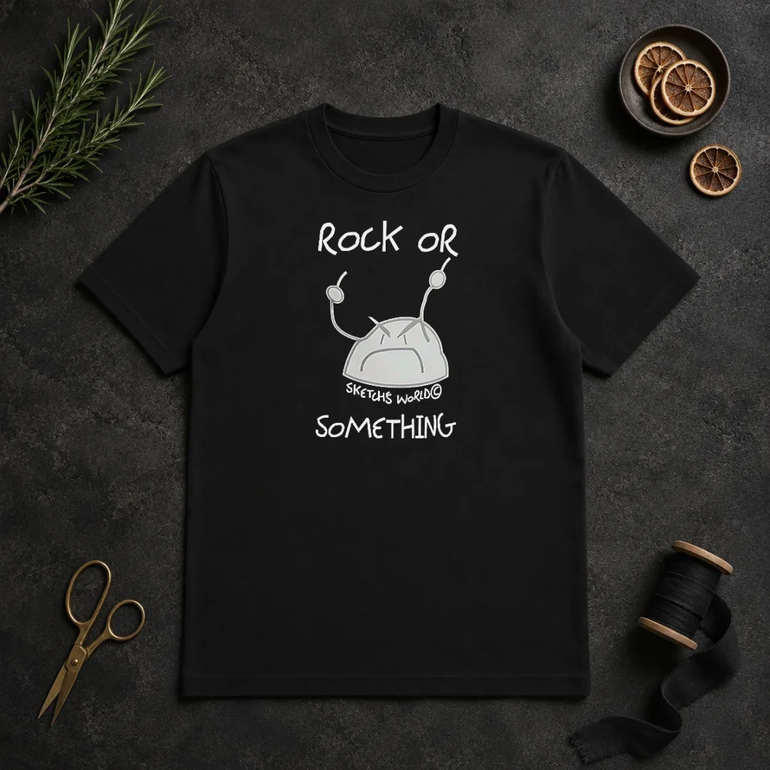Original Rock Or Something Sketchs World Angry Rock T Shirt Original Rock Or Something Sketchs World Angry Rock t shirt featuring bold graphic print on a comfortable cotton tee