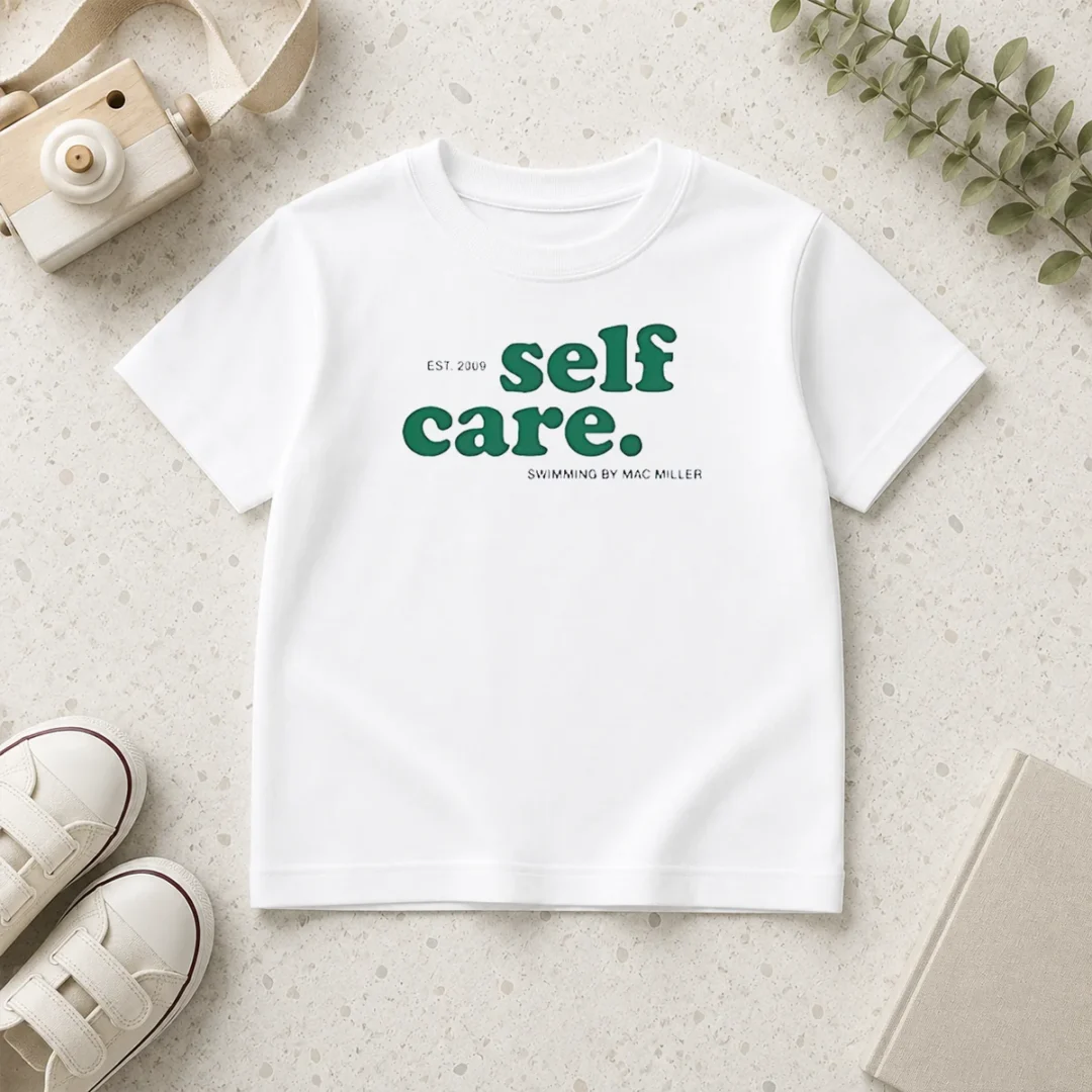 original-self-care-est-2009-swimming-by-mac-miller-kids-t-shirt-2-1 Original Self Care Est 2009 Swimming By Mac Miller Kids T Shirt in classic fit cotton material