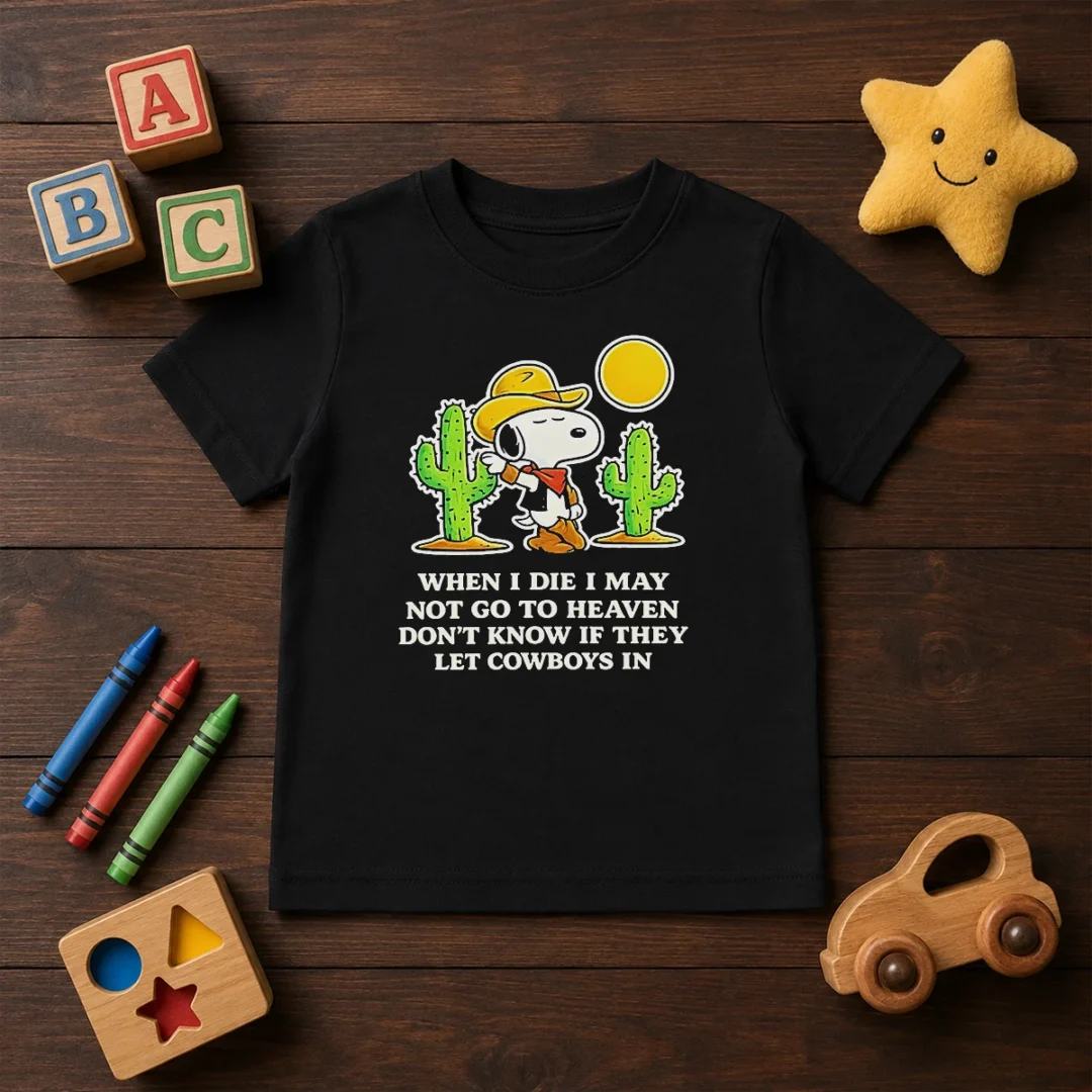original-snoopy-cowboy-when-i-die-i-may-not-go-to-heaven-kids-t-shirt Original Snoopy Cowboy When I Die I May Not Go To Heaven Kids T-Shirt