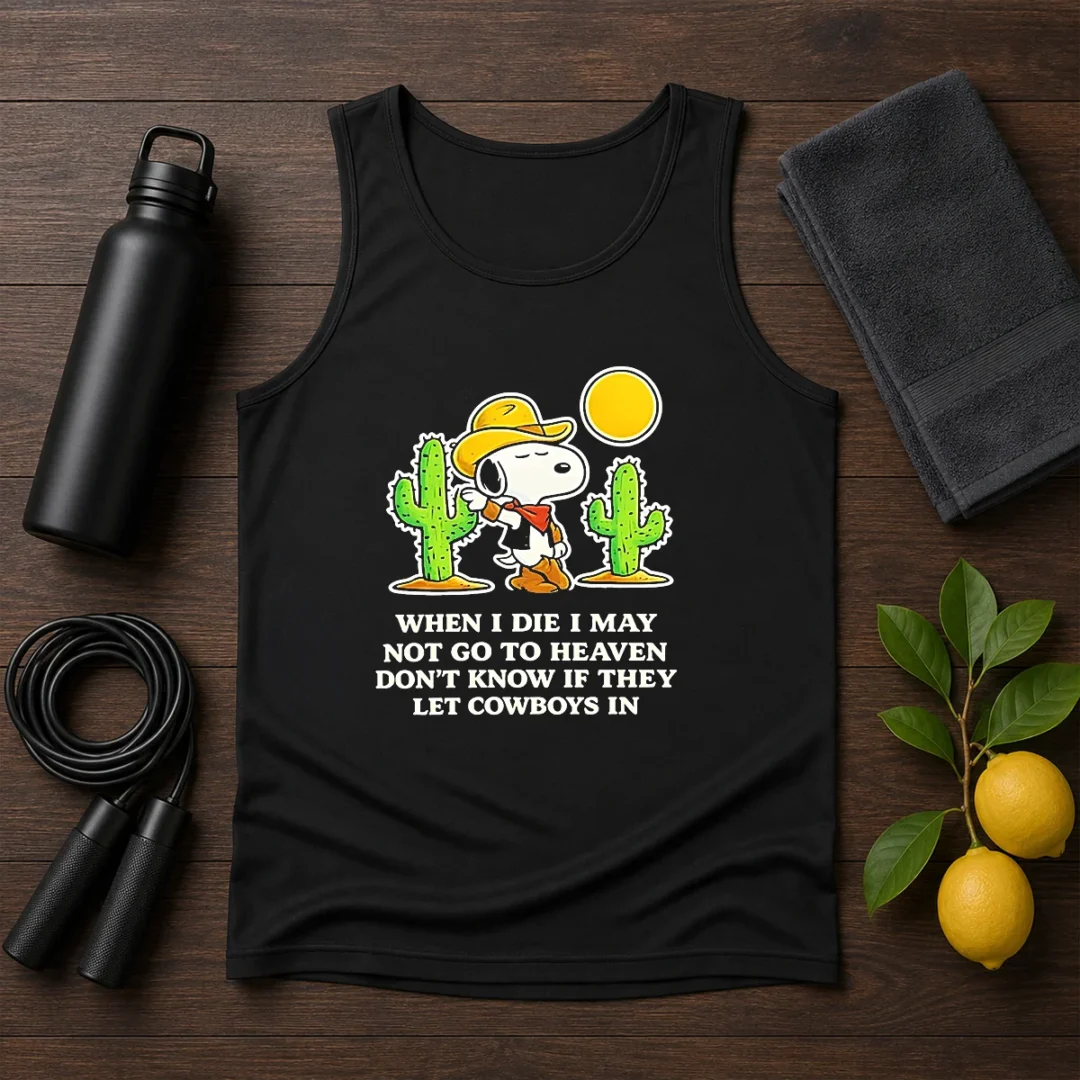 original-snoopy-cowboy-when-i-die-i-may-not-go-to-heaven-tank-top Original Snoopy Cowboy When I Die I May Not Go To Heaven Tank Top