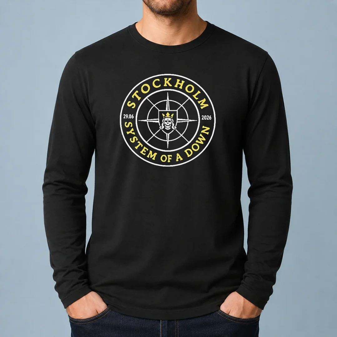 original-system-of-a-down-stockholm-2026-tour-badge-long-sleeve-shirt Original System Of A Down Stockholm 2026 Tour Badge Long Sleeve Shirt