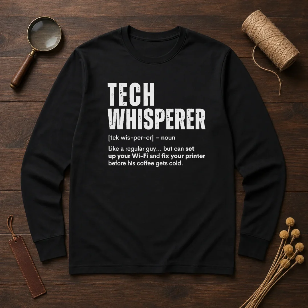 original-tech-whisperer-definition-funny-it-support-quote-long-sleeve-shirt Original Tech Whisperer Definition Funny IT Support Quote Long Sleeve Shirt