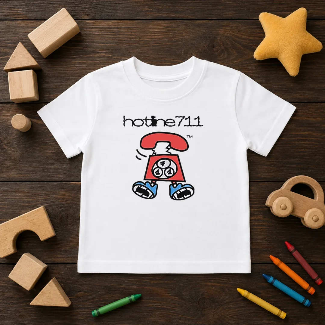 original-telephone-cartoon-hotline711-kids-t-shirt Original Telephone Cartoon Hotline711 Kids T-Shirt